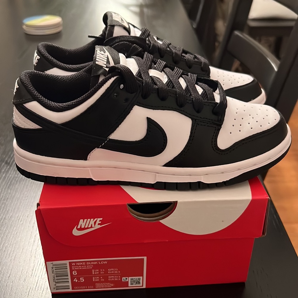 Nike Dunk Low White Black Panda - Women's Size 6